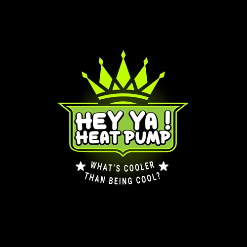 HVAC logo with the title 'Heat Pump Logo'