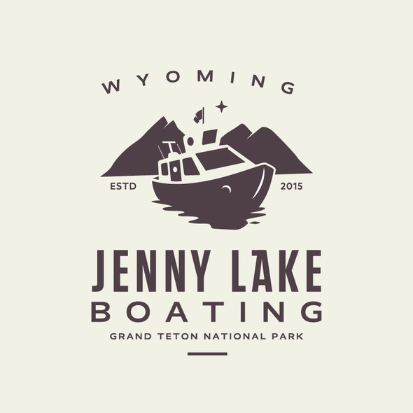 Ferry design with the title 'Jenny Lake Baoting'