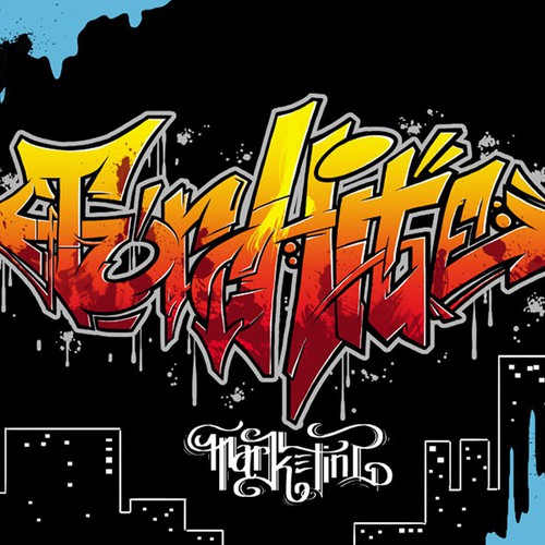 Street art design with the title 'Graffiti '