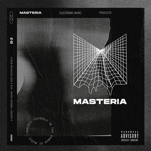 DJ logo with the title 'Proposal for Masteria Logo'