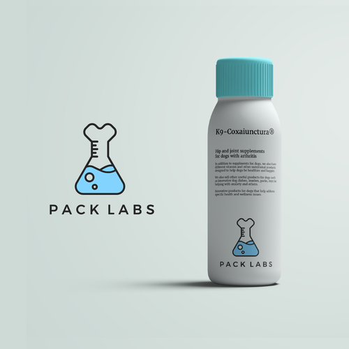 Bone logo with the title 'PACKLABS logo'