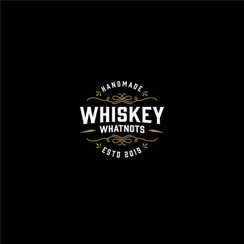 Bourbon logo with the title 'Whiskey Whatnots Logo'