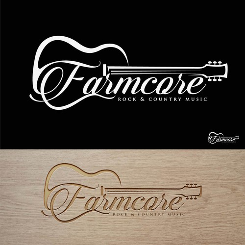 Text logo with the title 'Farmcore'