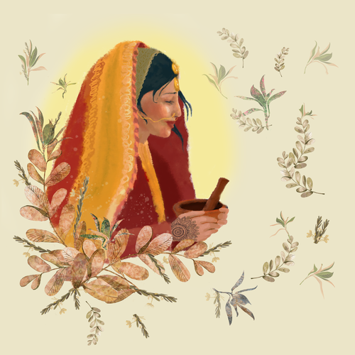 Princess design with the title 'Wellness brand design'