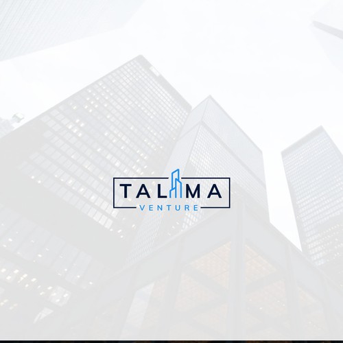 Venture capital logo with the title 'real estate design'