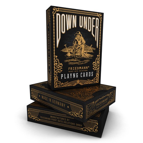 Game packaging with the title 'Luxury Detailed Packaging For Poker Game'