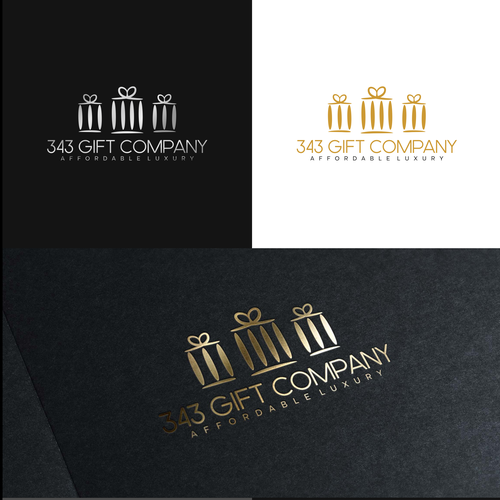 Pictorial logo with the title '343 Gift Company Logo'