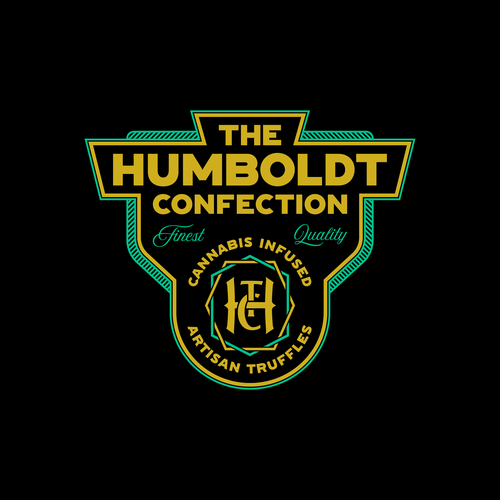 Truffle design with the title 'The Humboldt Confection logo.'