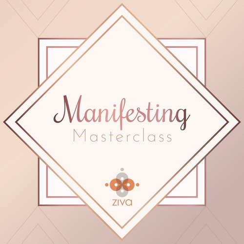 Luxury artwork with the title 'Masterclass webinar promotional graphic'
