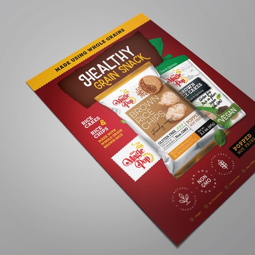 Snacks design with the title 'Health Snack sheet'