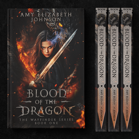 Dark fantasy book cover with the title 'Blood of the Dragon AVAILABLE FOR SALE'