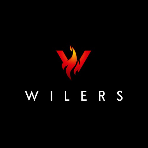 Flaming logo with the title 'Wilers royal rumble design'