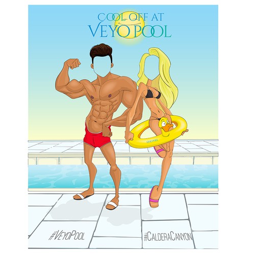 Naked design with the title 'Comic foreground for Veyo Pool at Caldera Canyon'