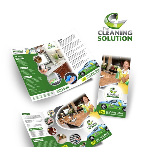 Small business design with the title 'Brochure Design Needed For The Cleaning Solution'