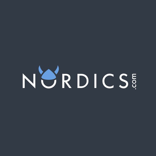 Norwegian design with the title 'Nordics Viking Logo'