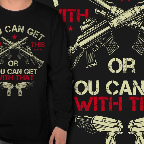 Military design with the title 'T-shirt design for tactical laser tag'