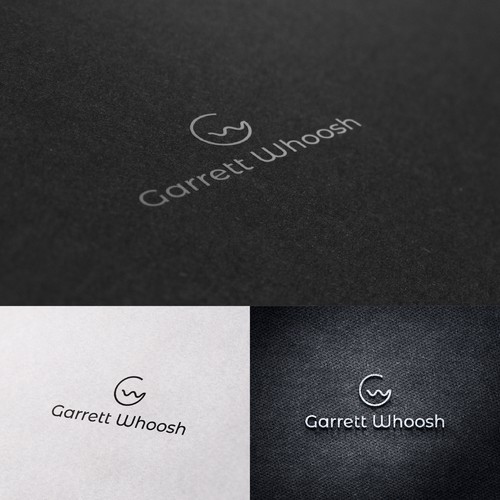 Musician logo with the title 'Garrett Whoosh'