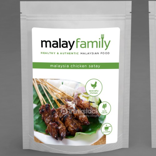 Bio design with the title 'Packaging for Malayfamily'