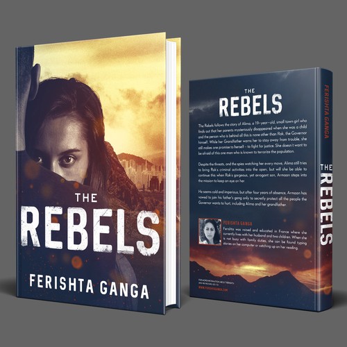 Dystopian book cover with the title 'The Rebels'