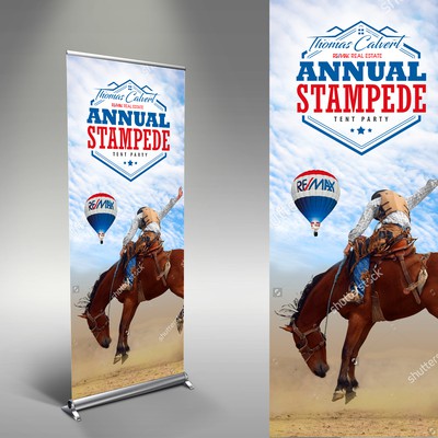 Thomas Calvert Annual Stampede Stand Banner