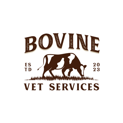 Grass logo with the title 'Logo Concept For Bovine Vet Services'