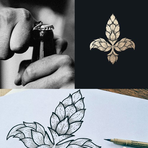 Concept art design with the title 'Lilie Brau Logo'