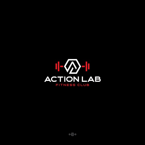 Health and wellness logo with the title 'Action Lab'