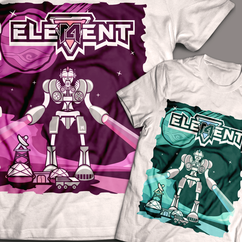 Space t-shirt with the title 'Element'