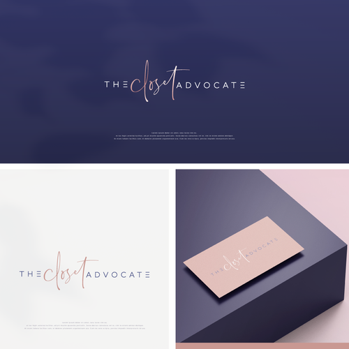 Closet design with the title 'Logo for home organization '