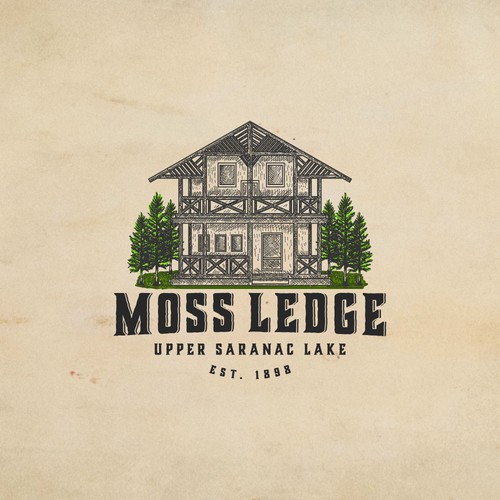 Country club logo with the title 'Moss Ledge'
