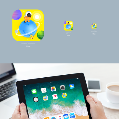 Education iPad App Icon for 7+ yr olds
