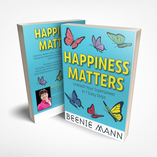 Bright book cover with the title 'Self-help Book Cover'