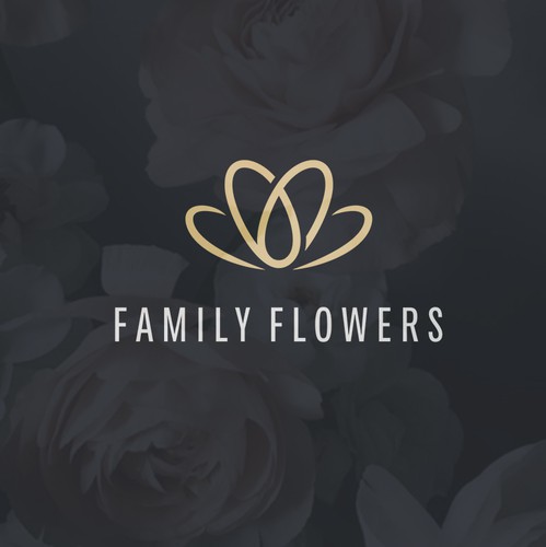 Clean brand with the title 'Iconic floral logo with a heart in the right place'
