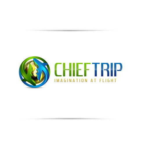 Travel logo with the title 'Chief Trip'