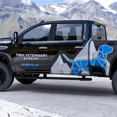 3ds Max design with the title 'Chevy Silverado Wrap'