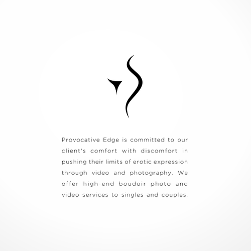 Sexy design with the title 'Provocative Edge - Confidential'