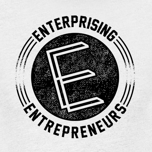 Modern t-shirt with the title 'Enterprising Entrepreneurs Logo Play'