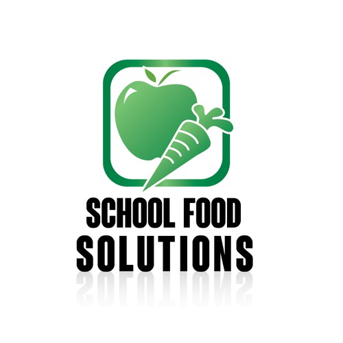 Carrot logo with the title 'School Food Solutions'
