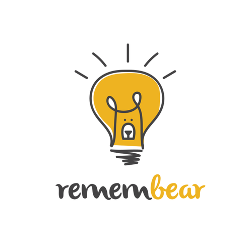 Clock design with the title 'RememBear Logo'