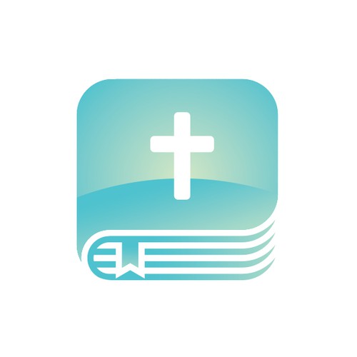 Bible design with the title 'Daily Bible app icon'