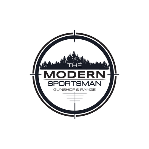 Shooter logo with the title 'The Modern Sportsman - Logo'