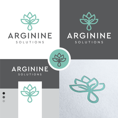Lotus design with the title 'Arganine'