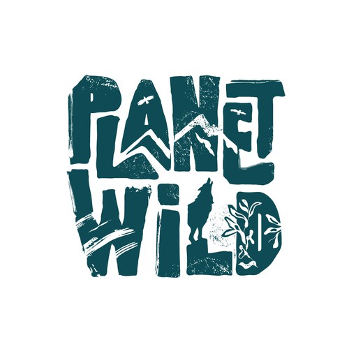 Eco logo with the title 'Planet wild logo'