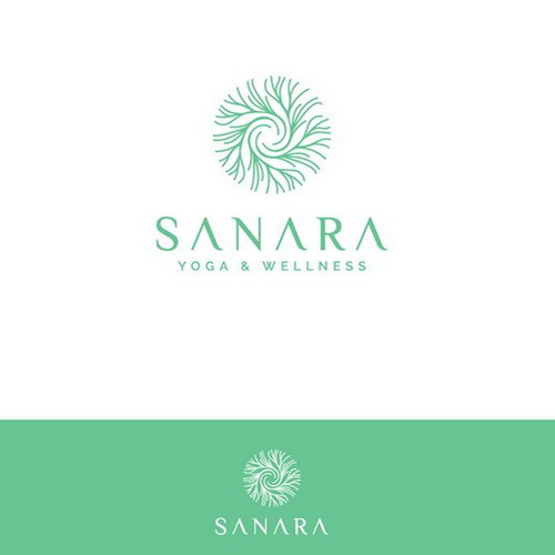 Healing logo with the title 'Logo for a yoga/wellness center'