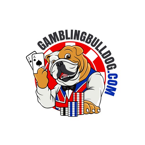 Bulldog logo with the title 'Logo for gamblingbulldog.com'