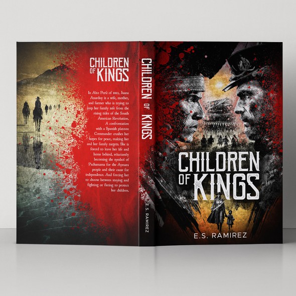 Historical book cover with the title 'Book cover for Children Of Kings'