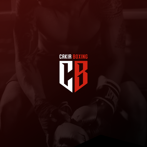 Boxing-gloves logo with the title 'Cakir Boxing Logo'