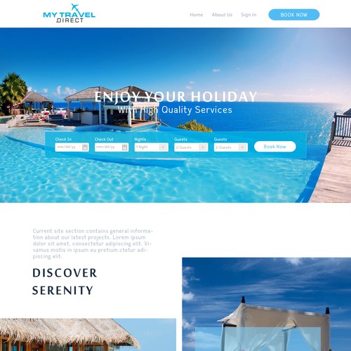 Tourism website with the title 'Tour & Travel Website'