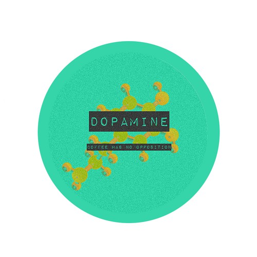 Grain logo with the title 'Dopamine logo (coffeeshop)'