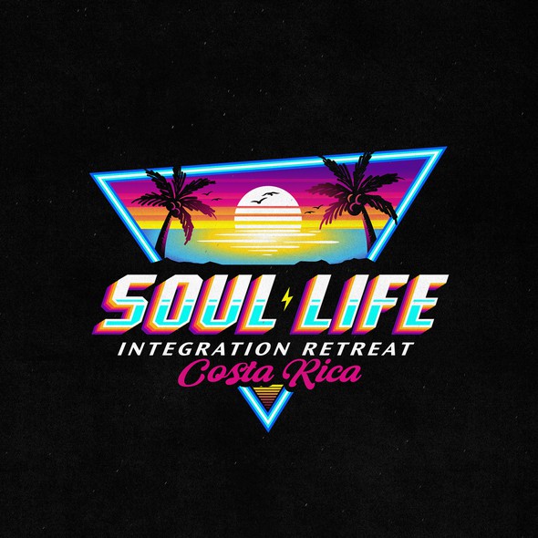 Rising sun logo with the title 'Soul Life Integration Retreat'